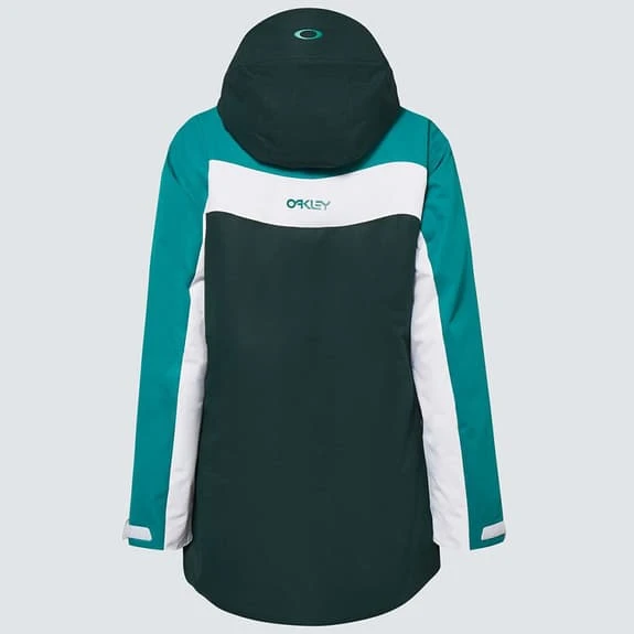 Oakley TNP TBT Hooded Jacket Turquoise Dark Green Women 2 Oakley TNP TBT Hooded Jacket Turquoise Dark Green Women - Image 2
