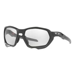 Oakley Plazma Glasses Matte Carbon With Clear To Black Iridium Photochromic Lenses