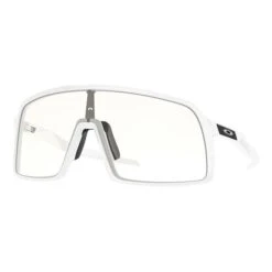 Oakley Sutro Polished White Sunglasses With Clear Lenses