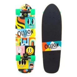 Skateboard Olsson And Brothers Focus Black Multicolour