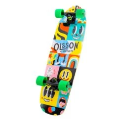 Skateboard Olsson And Brothers Focus Black Multicolour -Nordis Camping Shop ola s01cr0028 006
