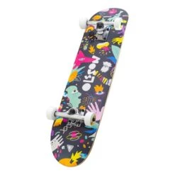 Skateboard Olsson And Brothers Enjoy Black Multicolour Children -Nordis Camping Shop ola s01sb0063 006