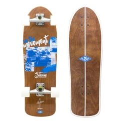 Olsson And Brothers Beach Life Skateboard Brown Blue