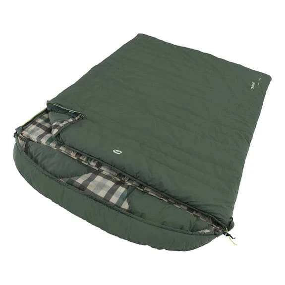 Outwell Camper Lux Double -1C Sleeping Bag Forest Green 2 Outwell Camper Lux Double -1C Sleeping Bag Forest Green - Image 2