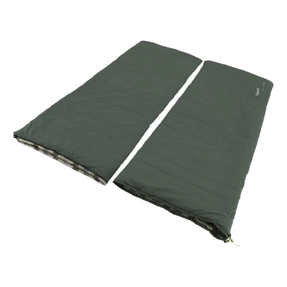 Outwell Camper Lux Double -1C Sleeping Bag Forest Green 5 Outwell Camper Lux Double -1C Sleeping Bag Forest Green - Image 5