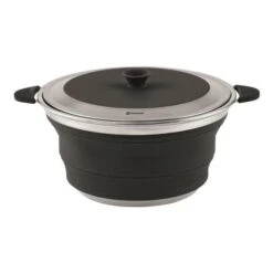 Outwell Collaps L Folding Pan With Lid Steel Black
