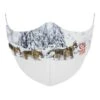 Otso Mask Animals Wolves Reusable Protective Mask White Brown