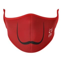 Otso Moustache Reusable Protective Mask Red