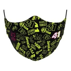 Otso Aleix41 Trama Reusable Protective Mask Black Yellow