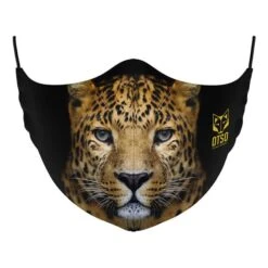 Otso Mask Animals Leopard Reusable Protective Mask Black Brown