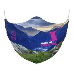 Otso Made To Trail Reusable Protective Mask Blue Green Pink