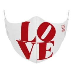 Otso Love Reusable Protective Mask White Red