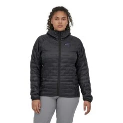 Patagonia Micro Puff Classic Hooded Jacket Black Women