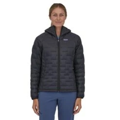 Patagonia Micro Puff Classic Hooded Jacket Black Women -Nordis Camping Shop pat 84041 blk 003
