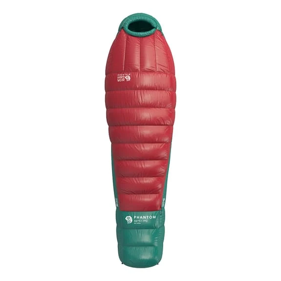 Mountain Hardwear Phantom -1C Regular Sleeping Bag Red Green 1 Mountain Hardwear Phantom -1C Regular Sleeping Bag Red Green