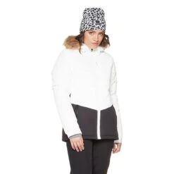 Protest Fence Jacket White Black Women -Nordis Camping Shop pr 6610692 401 a 4