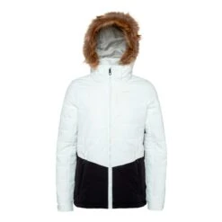 Protest Fence Jacket White Black Women