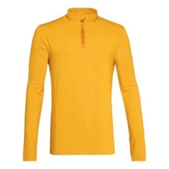 Protest Will Half Zip Long-Sleeved Top Mustard Yellow