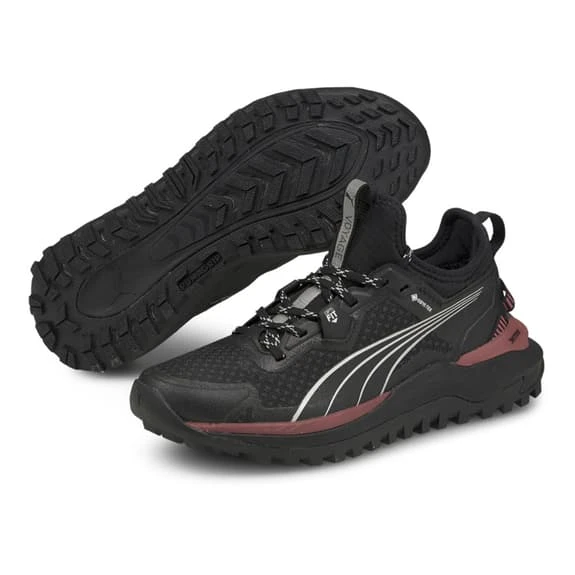 Puma Voyage Nitro GORE-TEX Shoes Black White Maroon Women 1 Puma Voyage Nitro GORE-TEX Shoes Black White Maroon Women