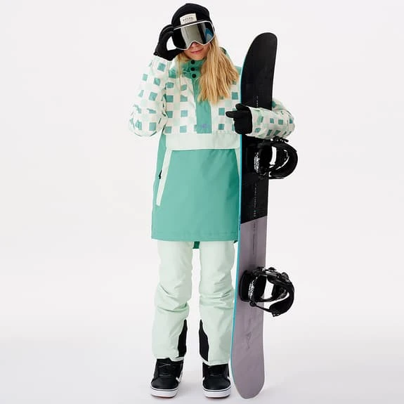 Rip Curl Rider Anorak Turquoise Blue White Women 5 Rip Curl Rider Anorak Turquoise Blue White Women - Image 5