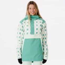 Rip Curl Rider Anorak Turquoise Blue White Women 11 Rip Curl Rider Anorak Turquoise Blue White Women -Nordis Camping Shop rip 002wou67 67 006