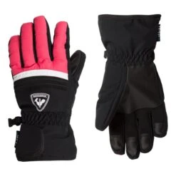 Rossignol Jr Tech Impr G Gloves Black Pink Kids