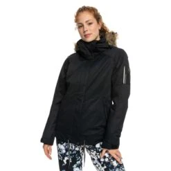 Roxy Meade Jacket Black Women -Nordis Camping Shop rxy erjtj03367 kvj0 004