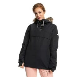 Roxy Shelter Jacket Black Women -Nordis Camping Shop rxy erjtj03370 kvj0 003