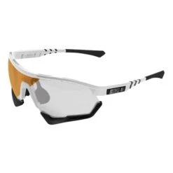 Scicon Aerotech XL Glasses Bright White With SCN-XT Bronze Mirrored Photochromic Lens