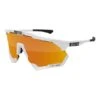 Scicon Aeroshade XL Glasses Gloss White With SCN-PP Bronze Mirrored Lens