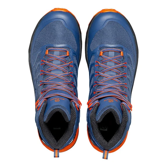 Scarpa Rush Mid GORE-TEX Boots Blue Orange Black 3 Scarpa Rush Mid GORE-TEX Boots Blue Orange Black - Image 3