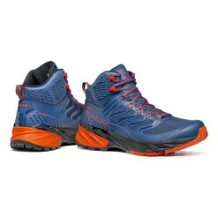 Scarpa Rush Mid GORE-TEX Boots Blue Orange Black 9 Scarpa Rush Mid GORE-TEX Boots Blue Orange Black -Nordis Camping Shop scr 63130 200 3 004