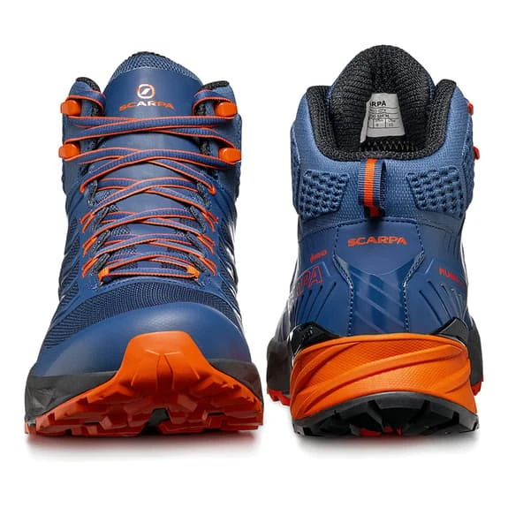 Scarpa Rush Mid GORE-TEX Boots Blue Orange Black 5 Scarpa Rush Mid GORE-TEX Boots Blue Orange Black - Image 5