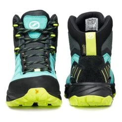 Scarpa Rush TRK GORE-TEX Boots Blue Lime Green Women -Nordis Camping Shop scr 63140 202 1 004