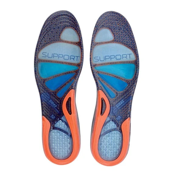 Sidas Cushioning Gel Support Insoles Blue Orange 2 Sidas Cushioning Gel Support Insoles Blue Orange - Image 2