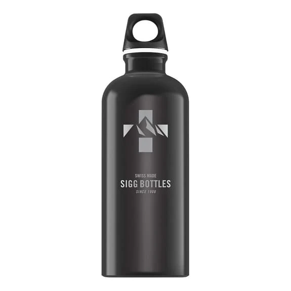 SIGG Mountain 0.6L Water Bottle Black White 1 SIGG Mountain 0.6L Water Bottle Black White