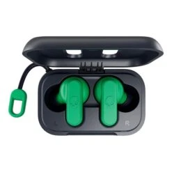 Skullcandy Dime Headphones Black Green -Nordis Camping Shop skl s2dmw p750 005