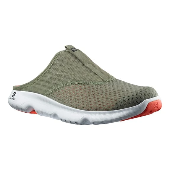 Salomon Reelax Slide 5.0 Trail Running Shoes Green Orange 1 Salomon Reelax Slide 5.0 Trail Running Shoes Green Orange