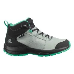 Salomon Outward WeatherSalomon Waterproof Boots Light Green Black Kids -Nordis Camping Shop slm l4128480 002