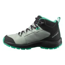 Salomon Outward WeatherSalomon Waterproof Boots Light Green Black Kids -Nordis Camping Shop slm l4128480 005