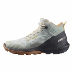 Salomon Outpulse Mid GORE-TEX Boots Light Green Orange Women -Nordis Camping Shop slm l41593800 004