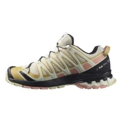 Salomon XA PRO 3D 3D V8 Shoes White Yellow Pink Women -Nordis Camping Shop slm l41627600 005