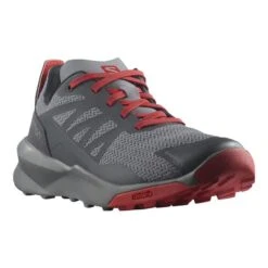 Salomon Patrol Shoes Black Grey Red Kids
