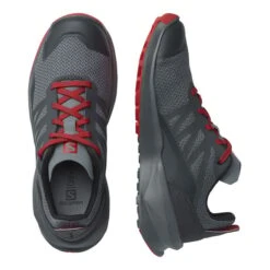 Salomon Patrol Shoes Black Grey Red Kids -Nordis Camping Shop slm l41678100 006