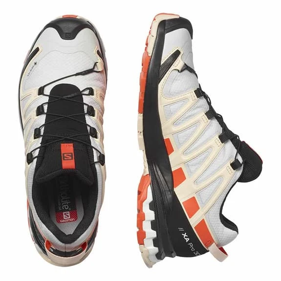 Salomon XA PRO 3D V8 GORE-TEX Shoes White Red Women 6 Salomon XA PRO 3D V8 GORE-TEX Shoes White Red Women - Image 6
