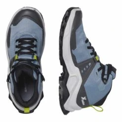 Salomon X Raise MID GORE-TEX Boots Blue Yellow Kids 11 Salomon X Raise MID GORE-TEX Boots Blue Yellow Kids -Nordis Camping Shop slm l47071600 006