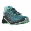 Salomon Supercross 4 Shoes Blue Green Women