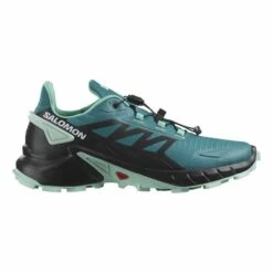 Salomon Supercross 4 Shoes Blue Green Women -Nordis Camping Shop slm l47119500 002