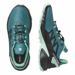 Salomon Supercross 4 Shoes Blue Green Women -Nordis Camping Shop slm l47119500 006