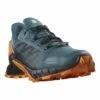 Salomon Supercross 4 GORE-TEX Shoes Dark Green Orange